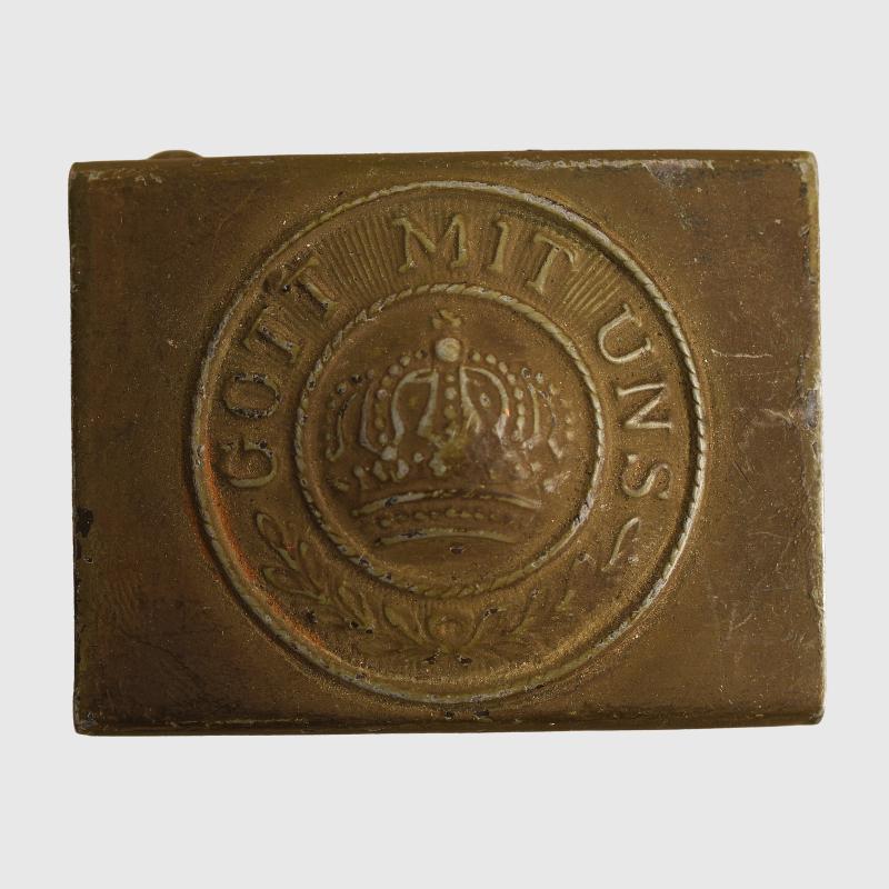 GERMAN WWI PRUSSIAN FIELD GREY BELT BUCKLE.