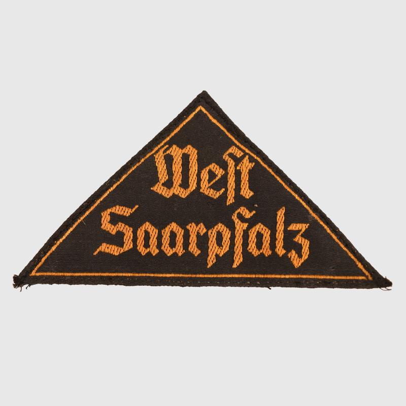 GERMAN WWII HITLER YOUTH DISTRICT TRIANGLE, WEST SAARPHALZ.