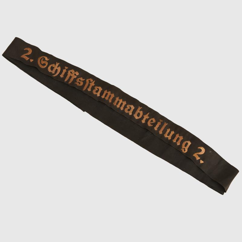 GERMAN WWII KRIEGSMARINE CAP TALLY
