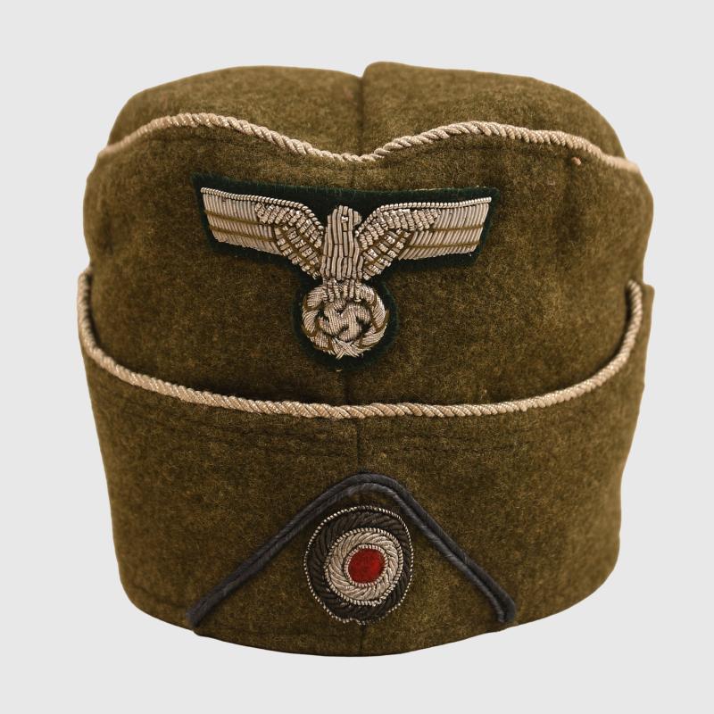 GERMAN WWII ARMY TRANSPORT OFFICERS OVERSEAS CAP.