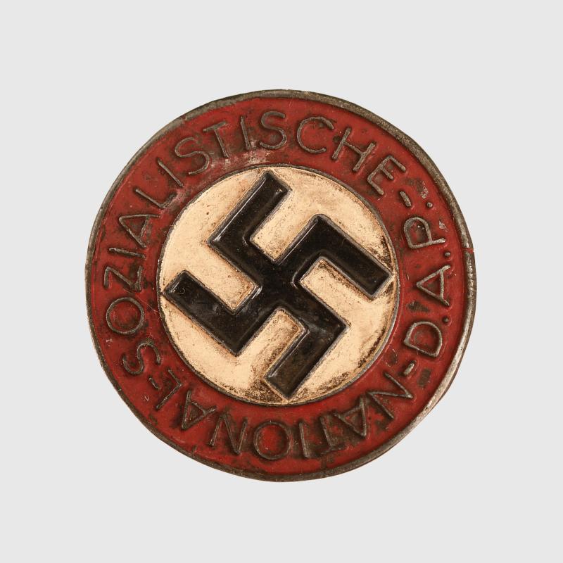GERMAN WWII NSDAP NON ENAMELLED PARTY BADGE.