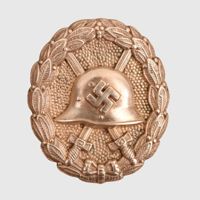 GERMAN WWII 1936 CONDOR LEGION BLUE BADGE IN SILVER.
