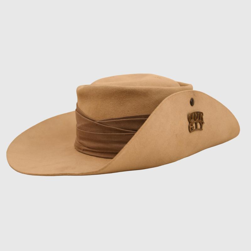 BRITISH BOER WAR OFFICERS GLASGOW YEOMANRY SLOUCH HAT.