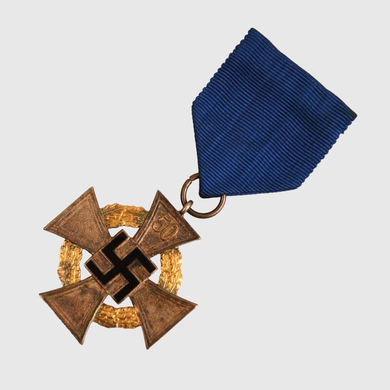 GERMAN WWII 50 YEAR FAITHFUL SERVICE MEDAL.