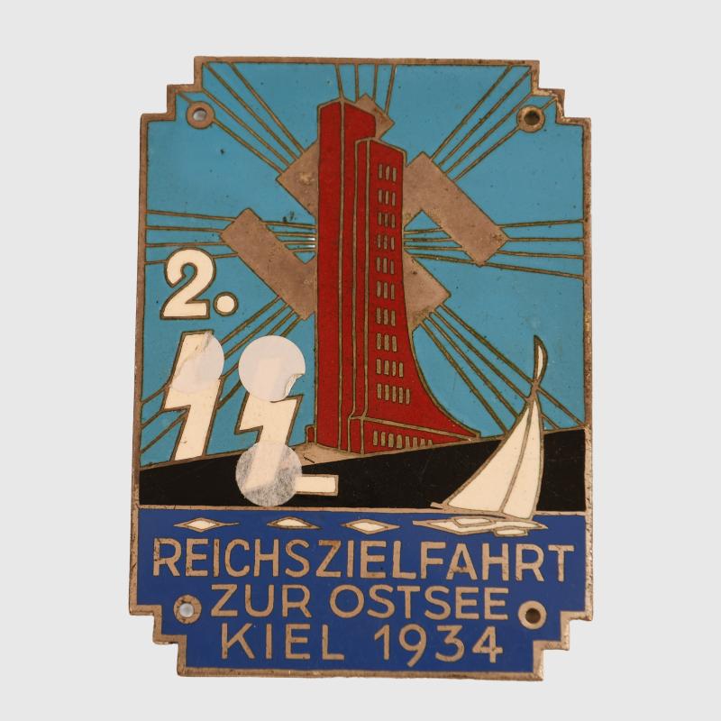 GERMAN WWII KIEL SS MOTORING PLAQUE.
