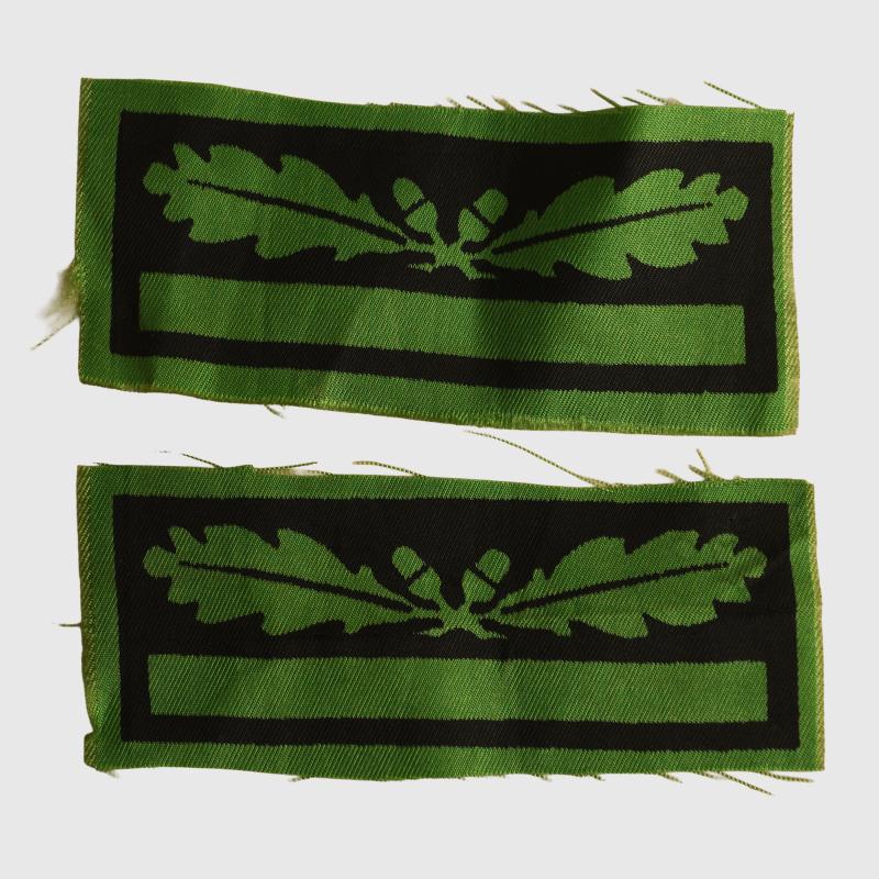 GERMAN WWII WAFFEN SS OBERSTURMFUHRER CAMOUFLAGE UNIFORM INSIGNIA.