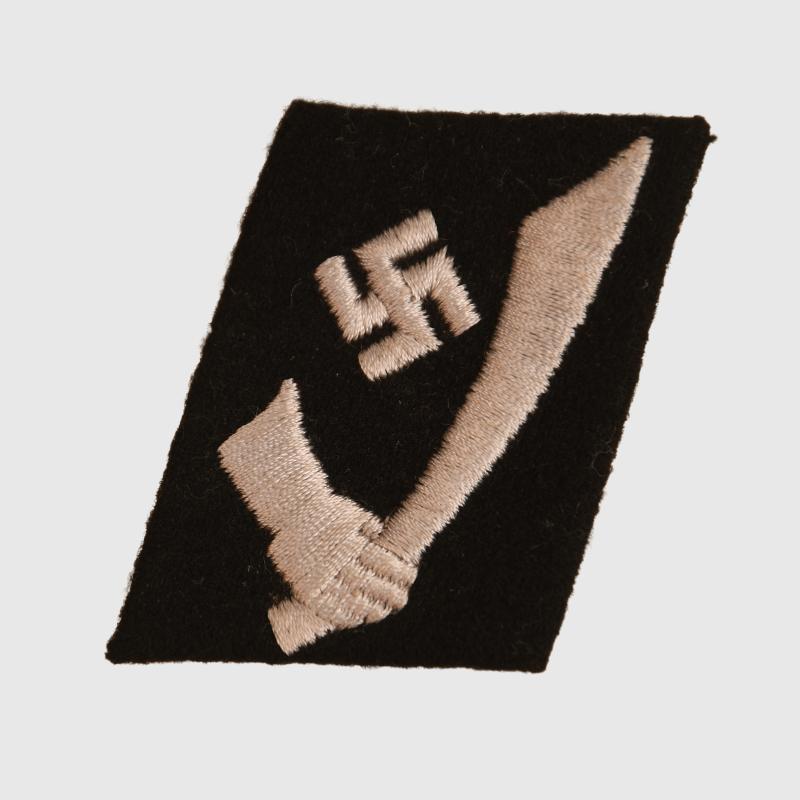 GERMAN WWII SS HANDSCHAR DIVISION COLLAR PATCH.