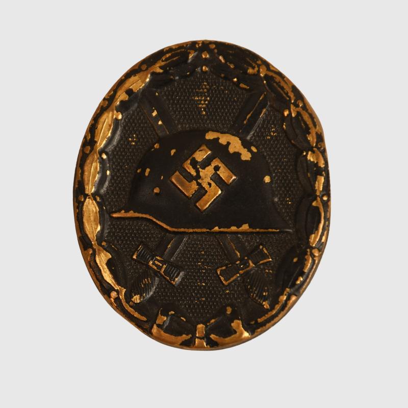 GERMAN WWII WOUND BADGE IN BLACK.