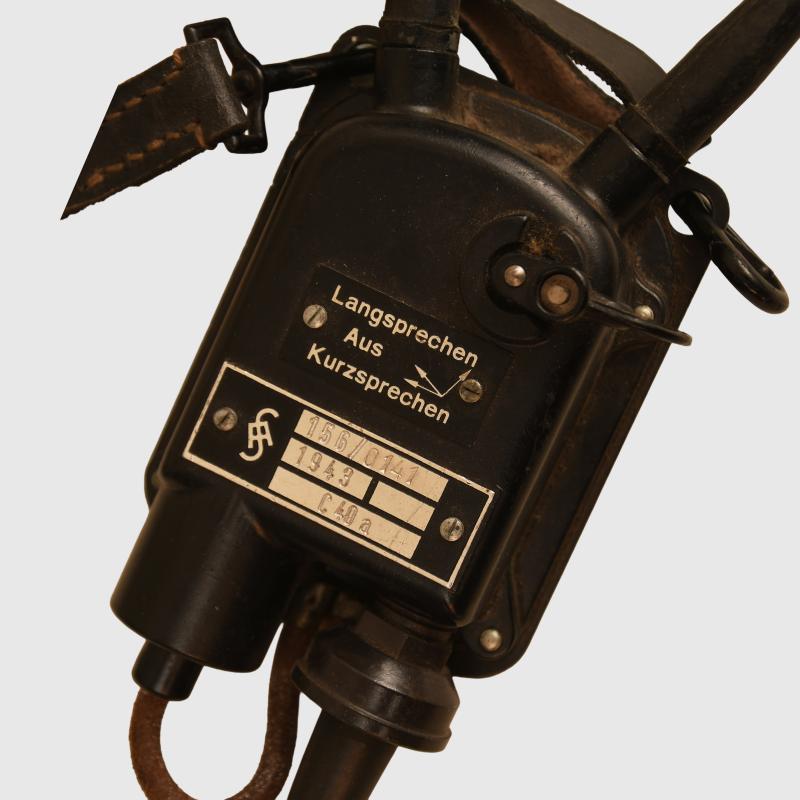 GERMAN WWII WAFFEN SS MARKED BUNKER COMMUNICATION SET.