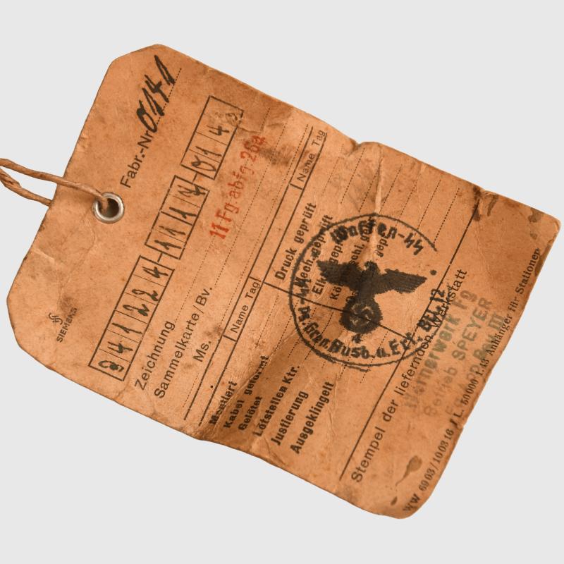 GERMAN WWII WAFFEN SS MARKED BUNKER COMMUNICATION SET.