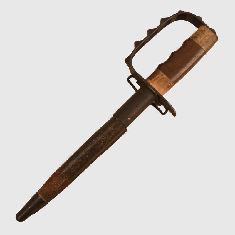 U.S. WWI L F & C 1917 DATED KNUCKLEDUSTER FIGHTING KNIFE.