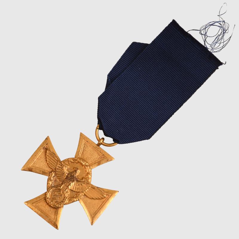 GERMAN WWII POLICE 25 YEAR LONG SERVICE MEDAL.