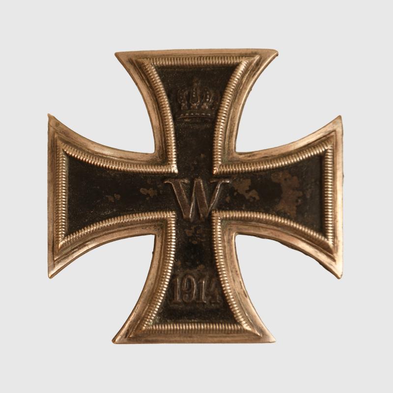 GERMAN WWI IRON CROSS 1ST CLASS CONVEX SHAPE.