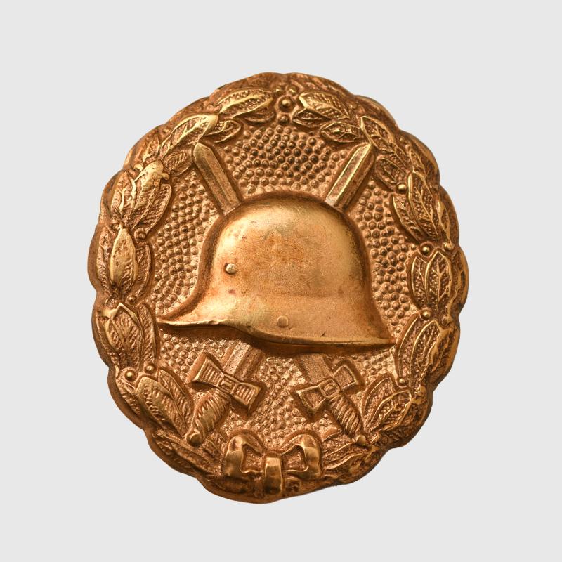 GERMAN WWI WOUND BADGE IN GOLD.