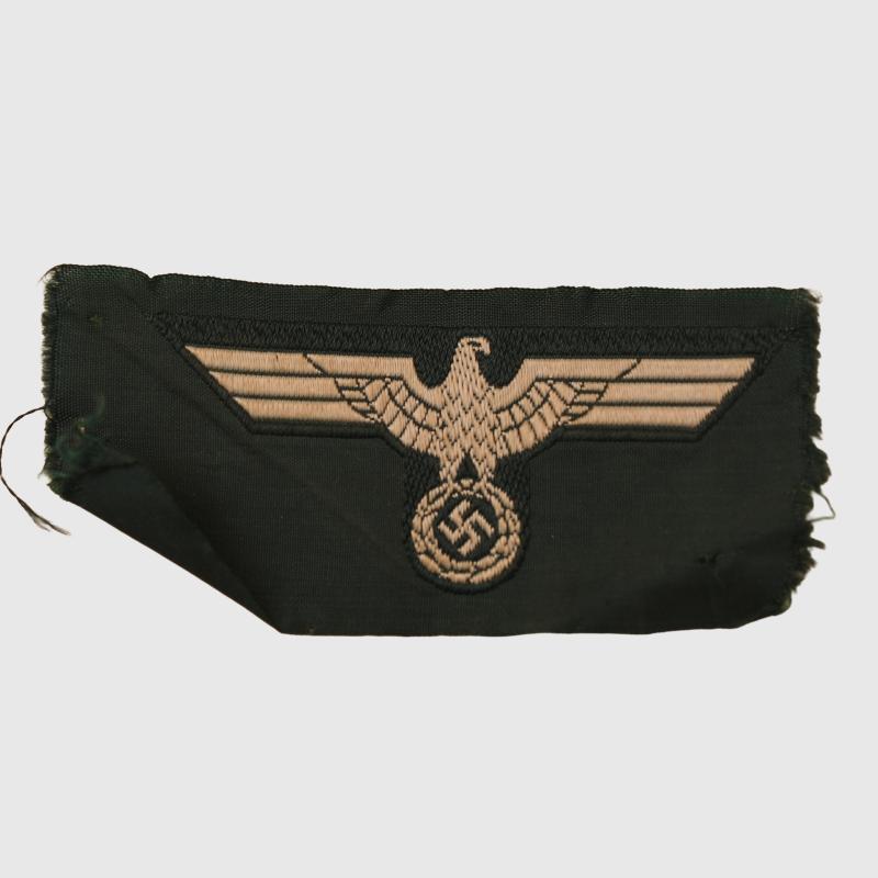 GERMAN WWII ARMY OVERSEAS CAP EAGLE DARK GREEN TYPE.