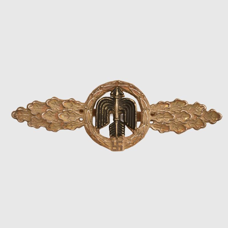 GERMAN WWII LUFTWAFFE DAY FIGHTER BADGE IN SILVER.