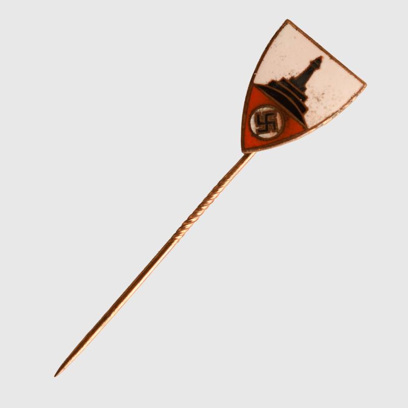 GERMAN WWII VETERANS ASSOCIATION ENAMELLED STICK PIN.
