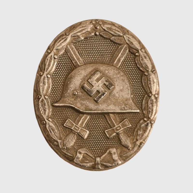 GERMAN WWII WOUND BADGE IN SILVER.