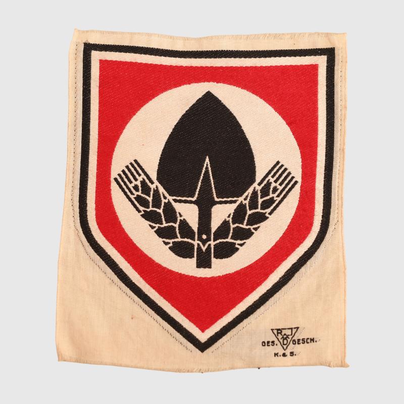 GERMAN WWII RAD SPORTS VEST EMBLEM.