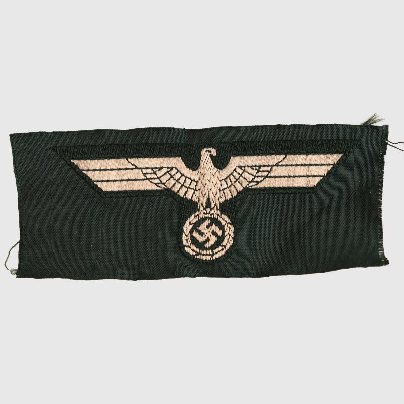 GERMAN WWII ARMY BEVO WOVEN OVERSEAS CAP EAGLE.