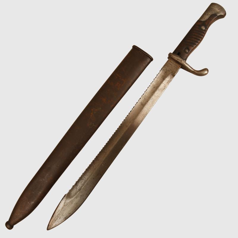 GERMAN WWI 98/05 SAW BACK BAYONET.