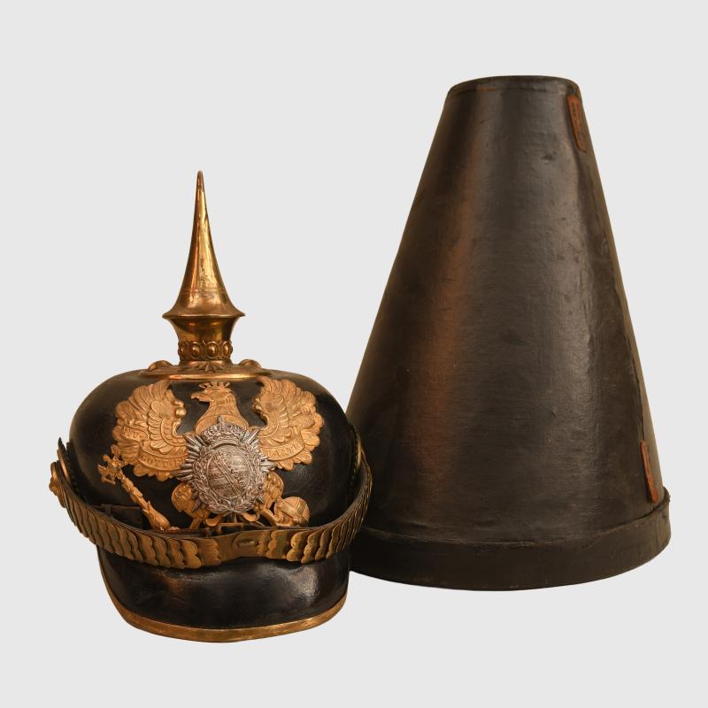 GERMAN WWI SAXON WEIMAR INFANTRY OFFICERS PICKELHAUBE.