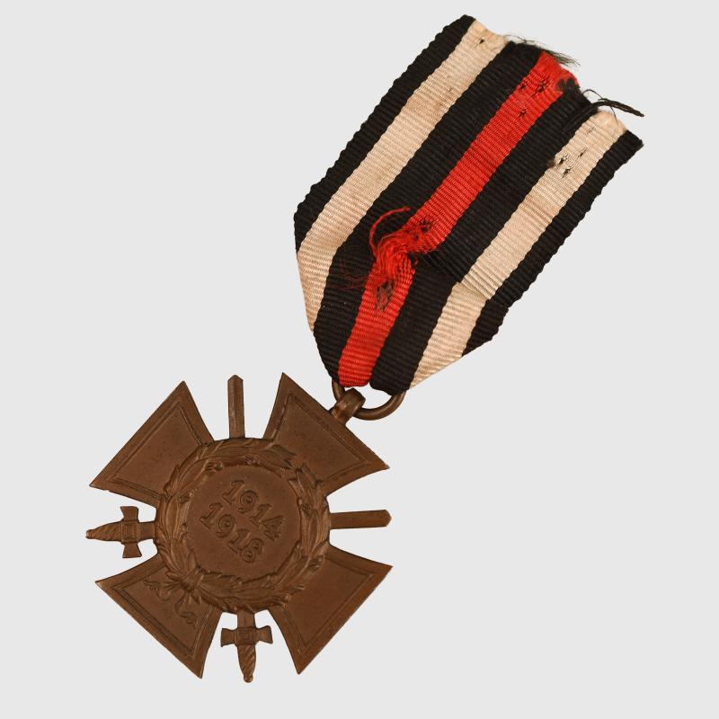 GERMAN WWI 1914-18 WAR HONOUR CROSS WITH SWORDS.