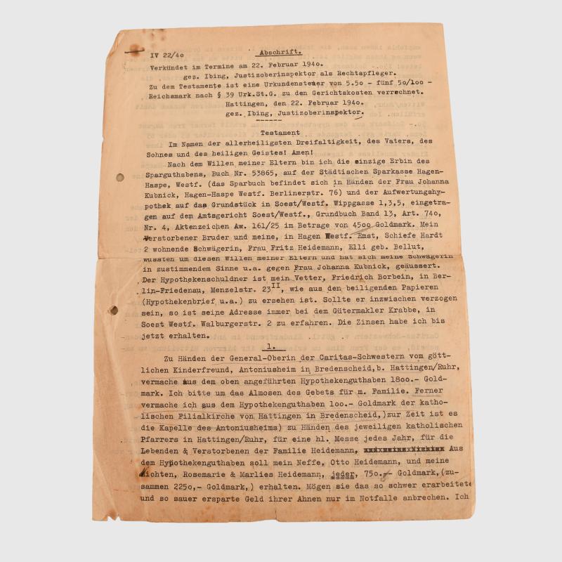 GERMAN WWII GROSSDEUTSCHLAND PAPERWORK GROUPING.