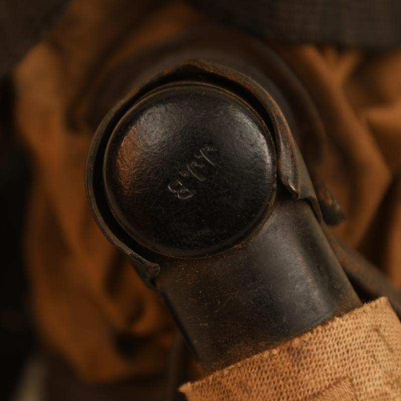 BRITISH WWI SMALL BOX RESPIRATOR (GAS MASK).