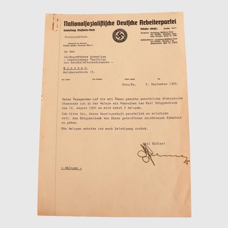 GERMAN WWII SS OBERSTURMBANNFUHRER KARL SCHULZ DOCUMENT GROUPING.
