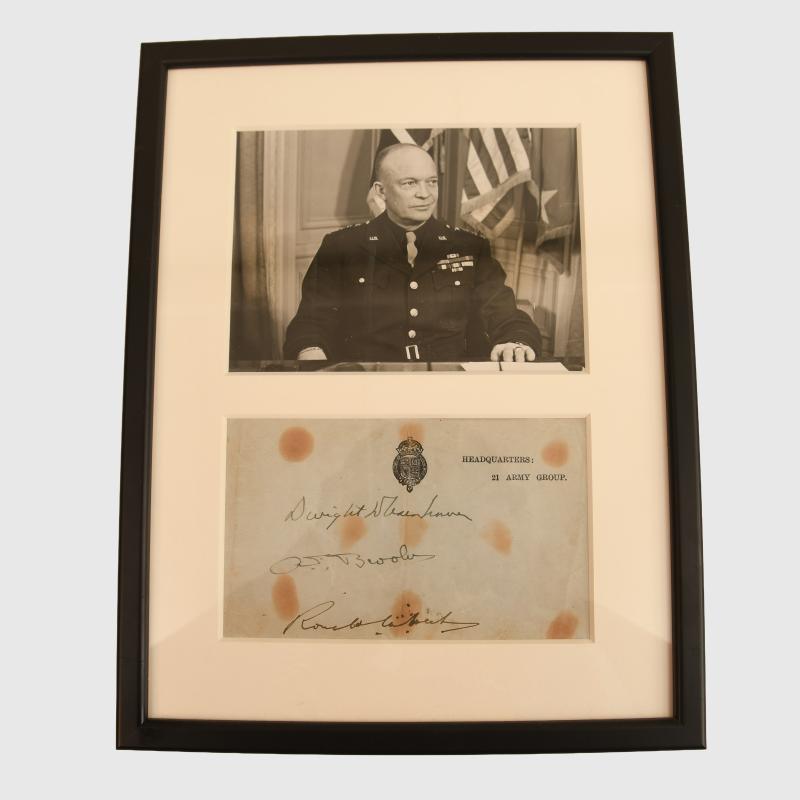 US WWII DWIGHT D. EISENHOWER SIGNATURE.
