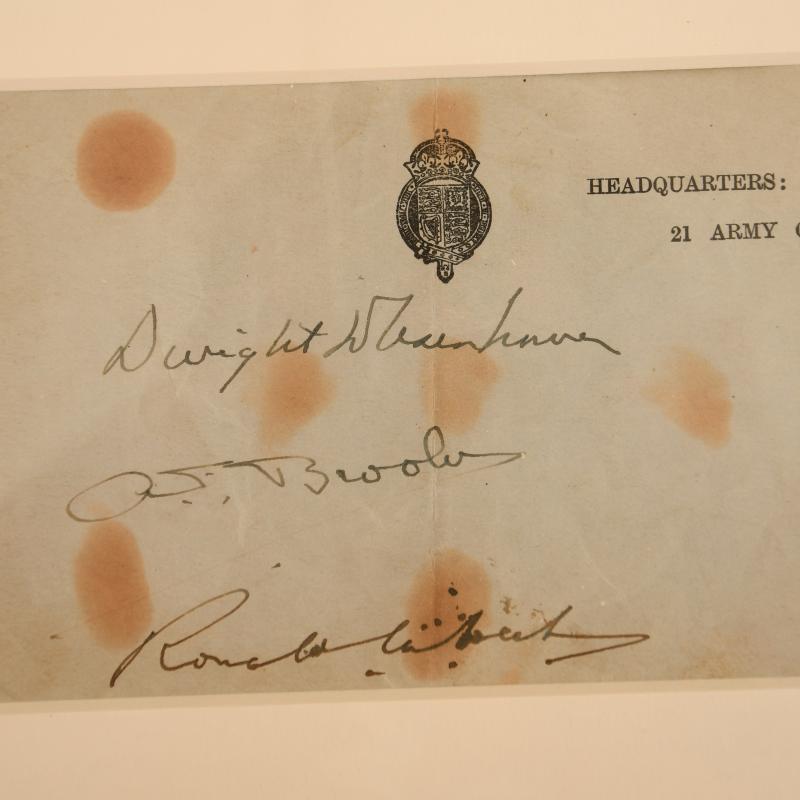 US WWII DWIGHT D. EISENHOWER SIGNATURE.