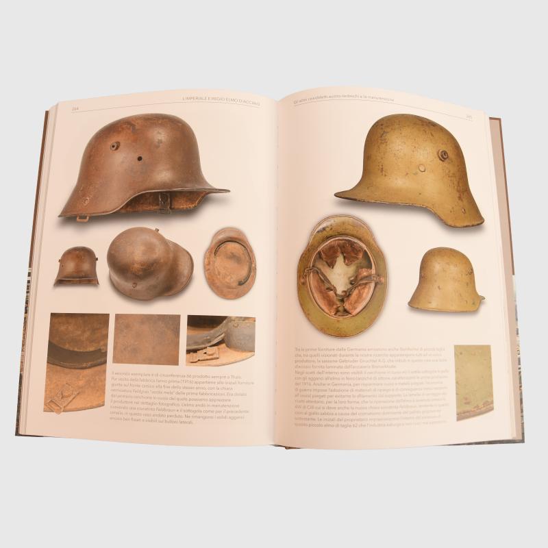AUSTRIAN WWI 2 VOLUME WORK ON AUSTRIAN HELMETS.