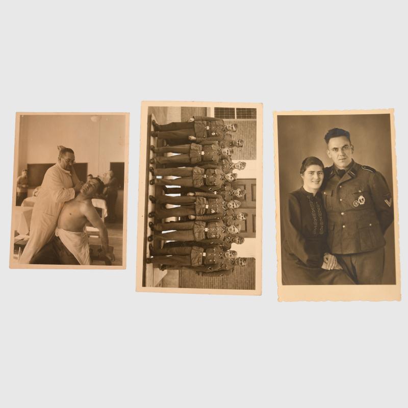 GERMAN WWII SS PAPERWORK GROUPING.