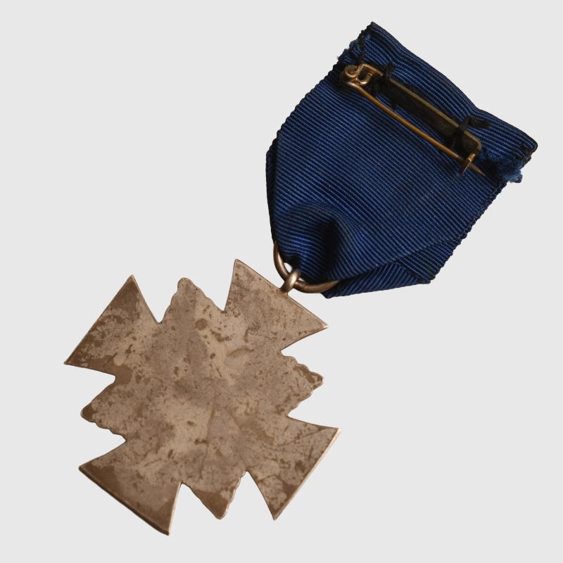 GERMAN WWII DANZIG POLICE 18 YEAR SERVICE CROSS.