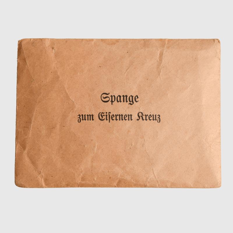 GERMAN WWII IRON CROSS SECOND CLASS 1939 BAR TO THE 1914 SECOND CLASS AWARD.