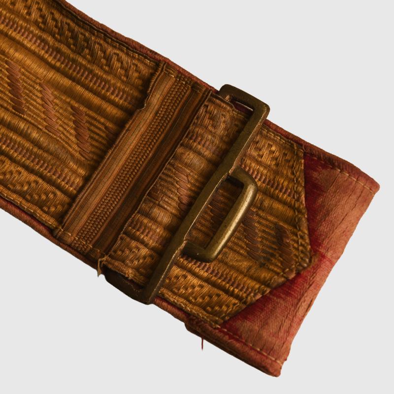 TURKISH WWI GENERAL OFFICERS PARADE BELT AND BUCKLE.