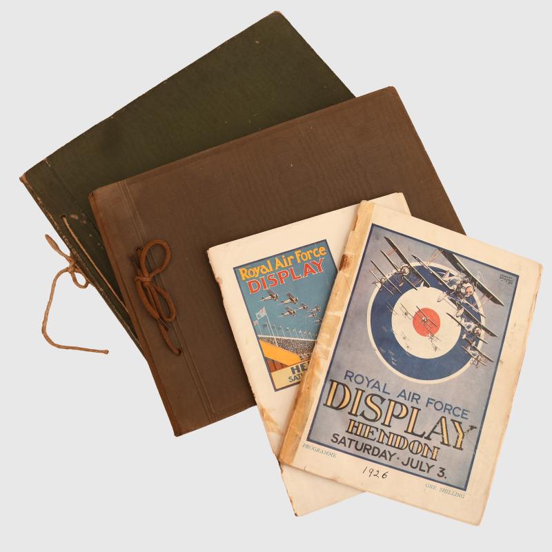 BRITISH WWI EARLY RAF ALBUM AND EPHEMERA.
