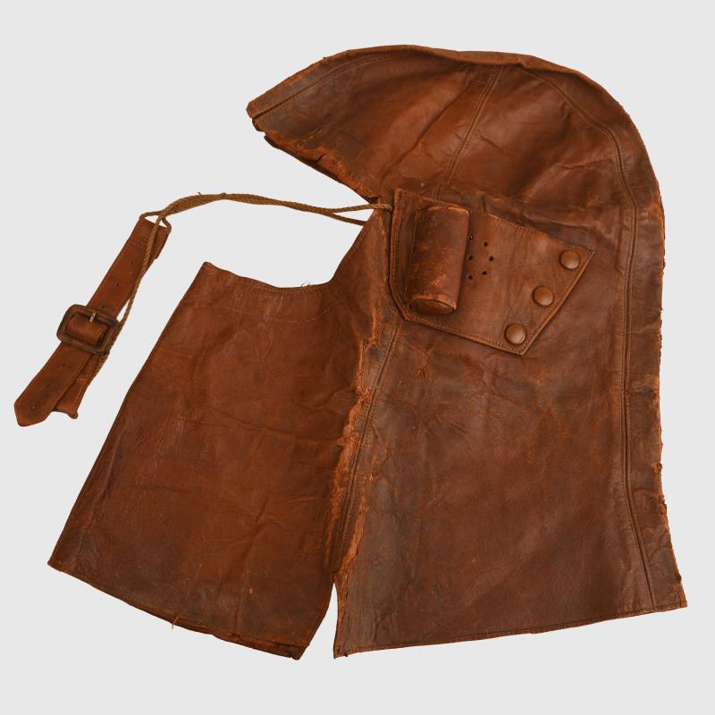 BRITISH WWI THE RFC COWL HELMET.