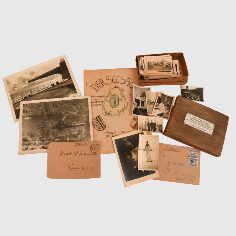 GERMAN WWII BATTLESHIP TIRPITZ ARTEFACTS.