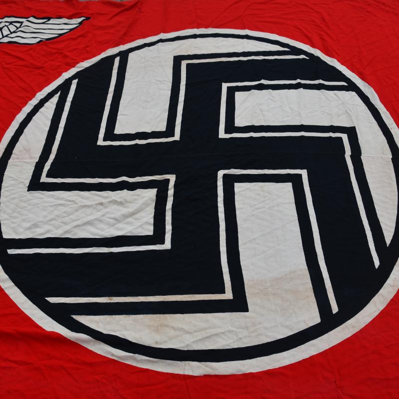 GERMAN WWII LARGE STATE SERVICE FLAG.
