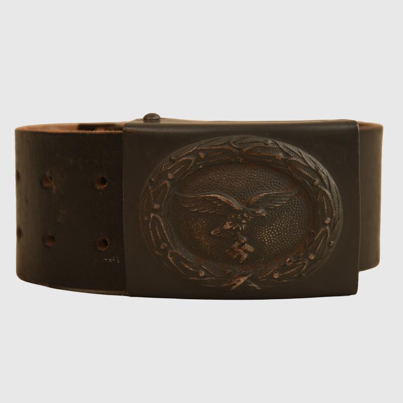 GERMAN WWII LUFTWAFFE LATE WAR BELT AND BUCKLE.