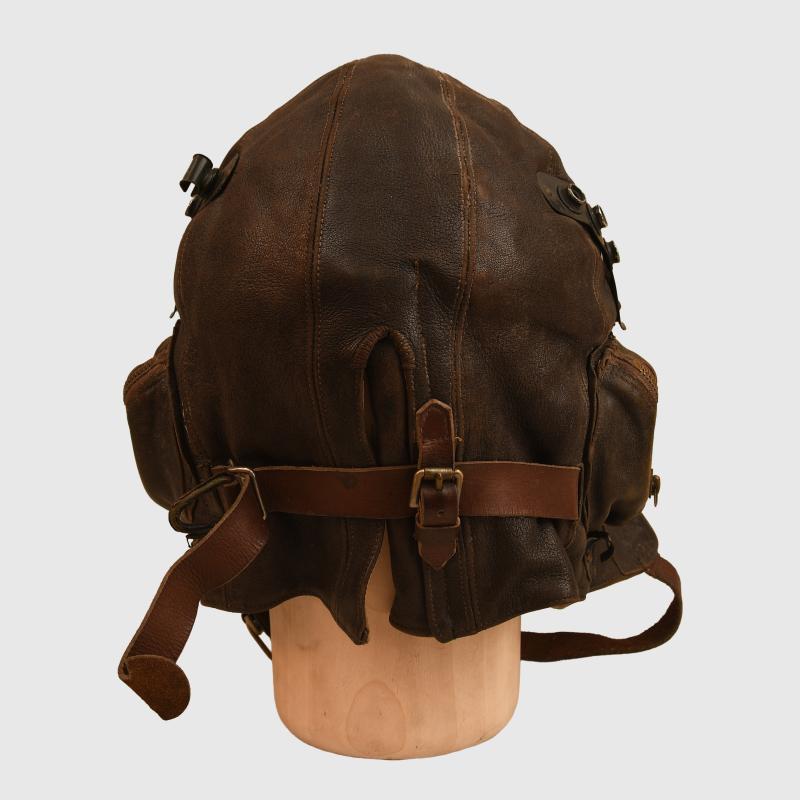 BRITISH WWII RAF B TYPE FLYING HELMET.