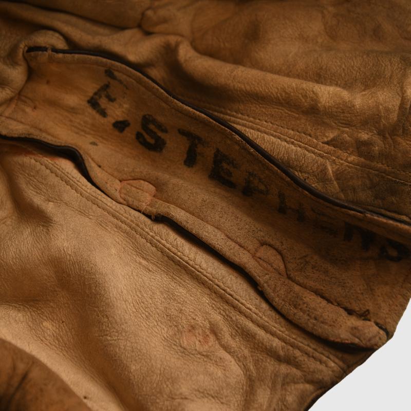 BRITISH WWII RAF B TYPE FLYING HELMET.