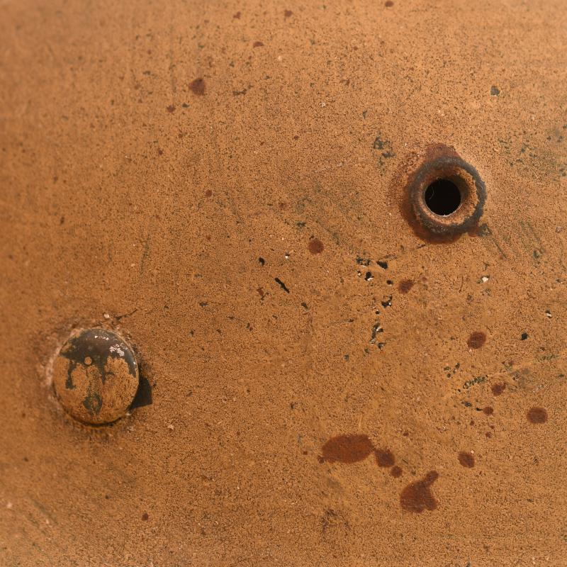 GERMAN WWII TROPICAL M.40 COMBAT HELMET.