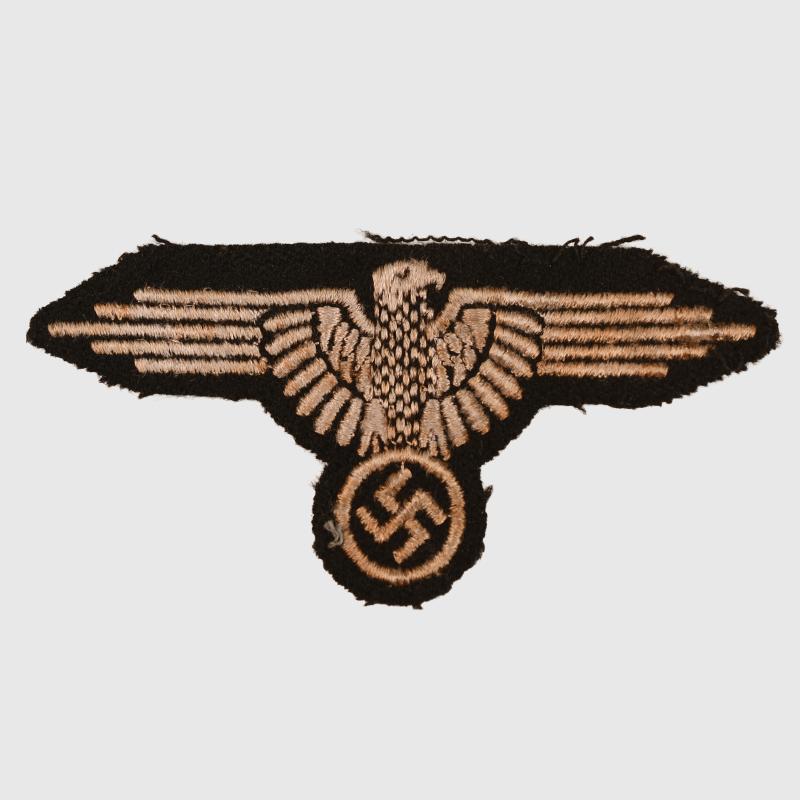 GERMAN WWII WAFFEN SS MACHINE EMBROIDERED ARM EAGLE.
