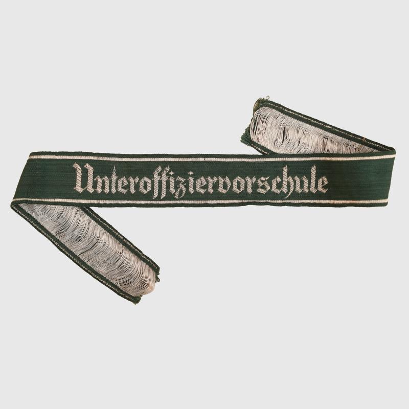 GERMAN WWII UNTER OFFIZIER VORSCHULE FULL LENGTH CUFF TITLE.