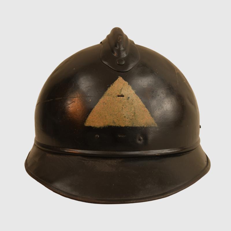 WWII FINNISH CIVIL DEFENCE ADRIAN HELMET.