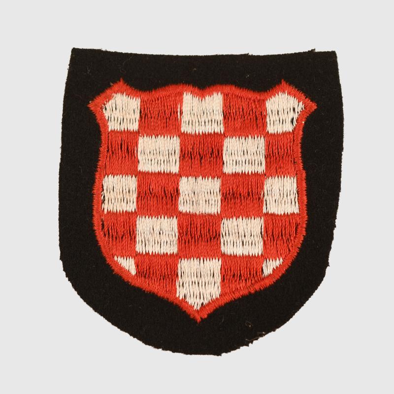 GERMAN WWII CROAT VOLUNTEER ARM SHIELD.
