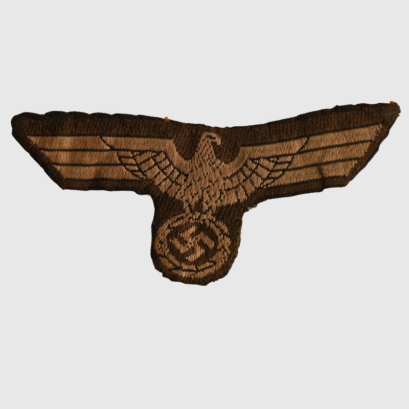 GERMAN WWII PANZER OVERSEAS CAP EAGLE.